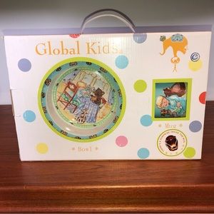 Global Design Collections Bear Bowl and Mug Set